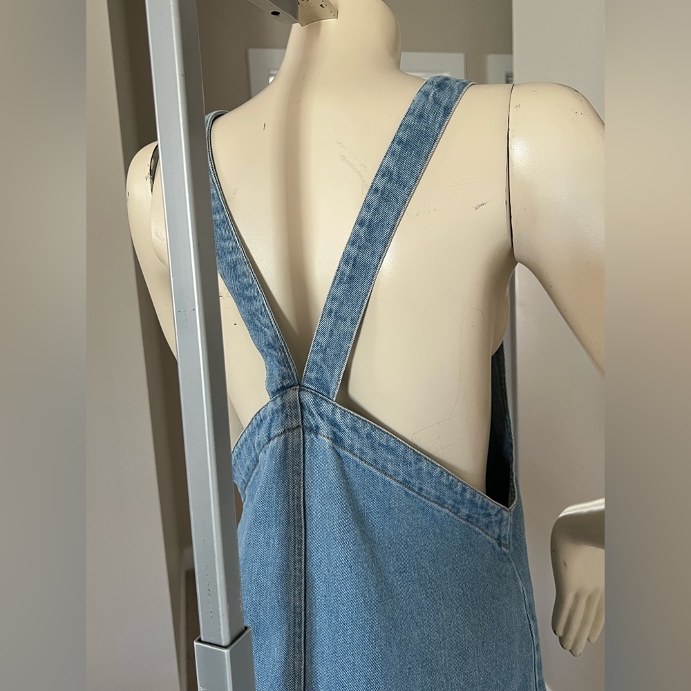 Twik Blue Denim Overall Dress – Size XS - Picture 6 of 8